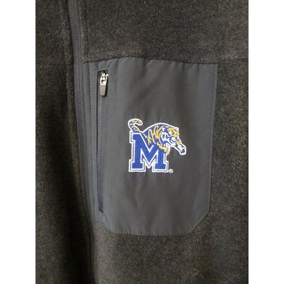 NCAA Jacket Mens Large Gray University of Memphis Logo - Picture 2 of 5